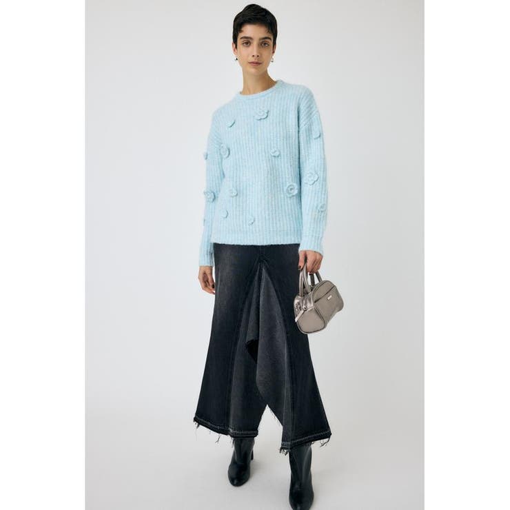 FLORAL MOTIF OVER セーター | MOUSSY OUTLET | 詳細画像8 