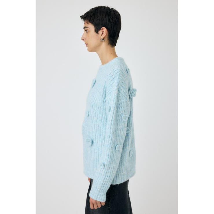 FLORAL MOTIF OVER セーター | MOUSSY OUTLET | 詳細画像12 