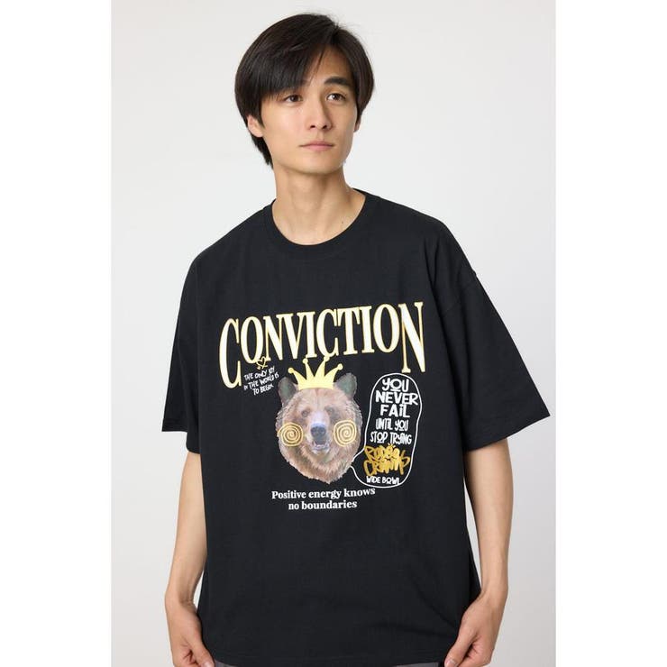 BLK | カレッジベアーTシャツ | RODEO CROWNS WIDE BOWL