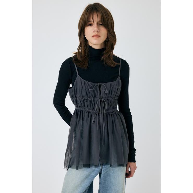GRY | TULLE RIBBON キャミ | MOUSSY OUTLET