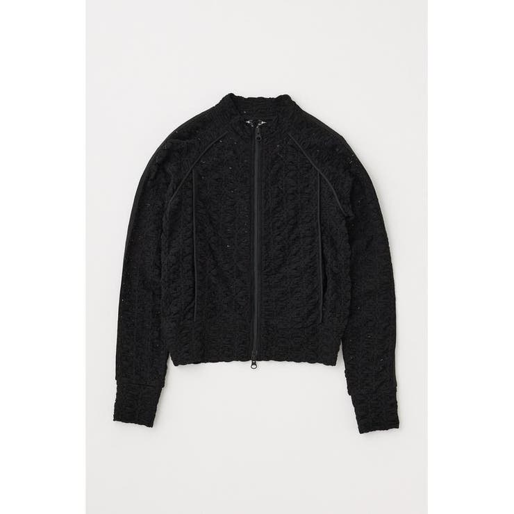 BLK | BUMPY LACE TRACK ジャケット | MOUSSY OUTLET