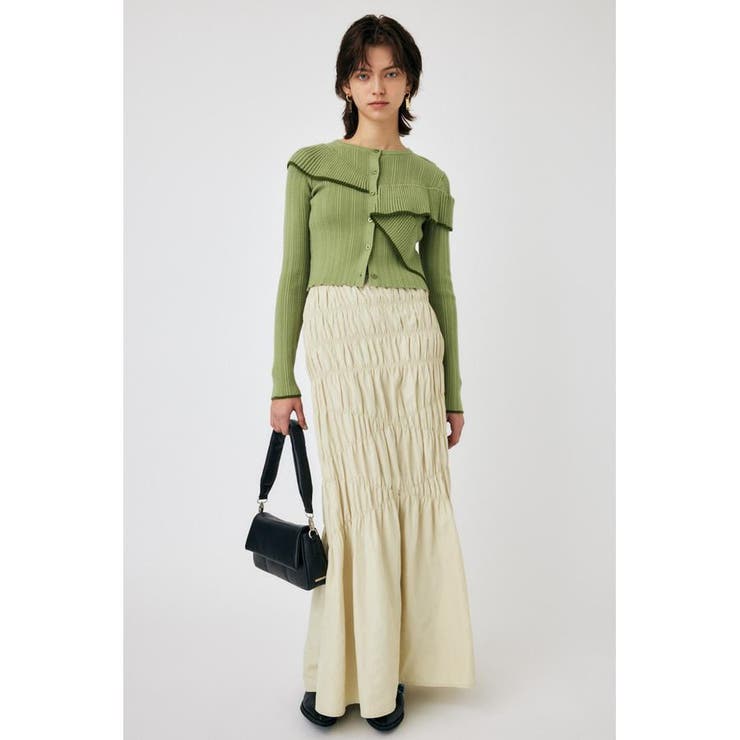 FRONT BUTTON FRILL KNIT トップス | MOUSSY OUTLET | 詳細画像7 