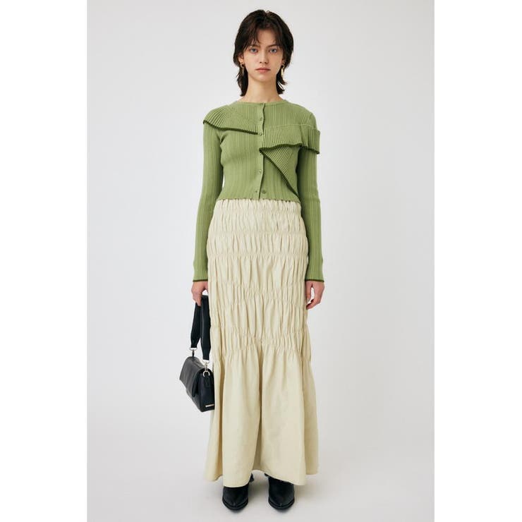 FRONT BUTTON FRILL KNIT トップス | MOUSSY OUTLET | 詳細画像9 