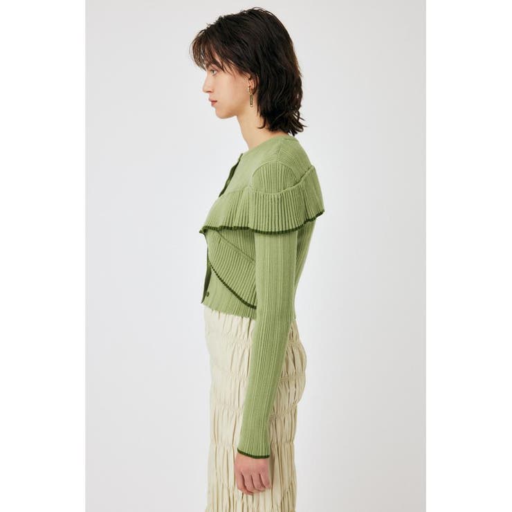 FRONT BUTTON FRILL KNIT トップス | MOUSSY OUTLET | 詳細画像11 