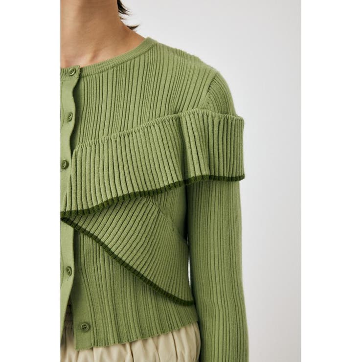 FRONT BUTTON FRILL KNIT トップス | MOUSSY OUTLET | 詳細画像15 
