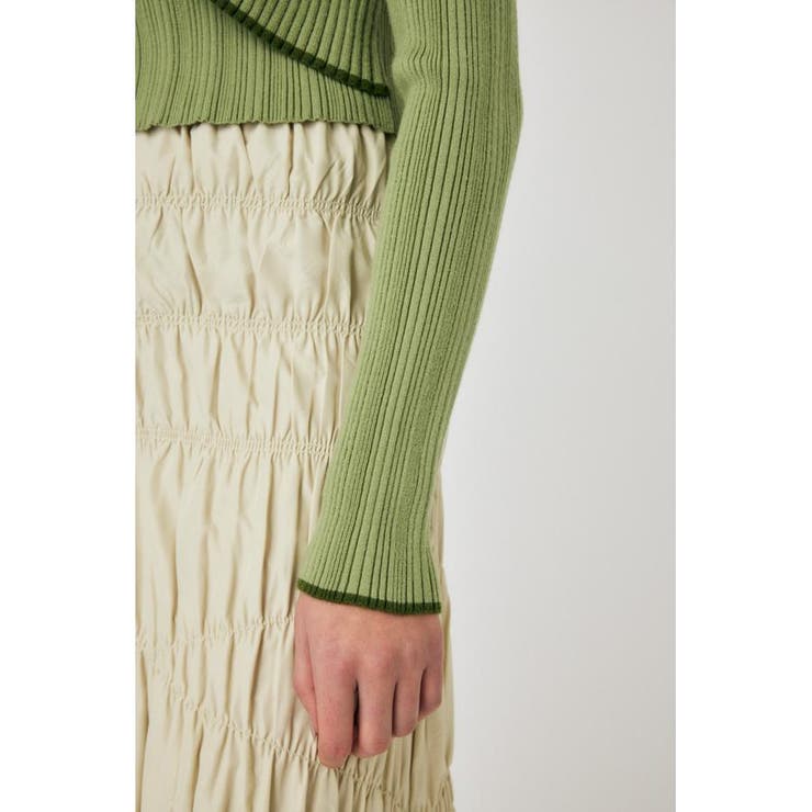 FRONT BUTTON FRILL KNIT トップス | MOUSSY OUTLET | 詳細画像16 
