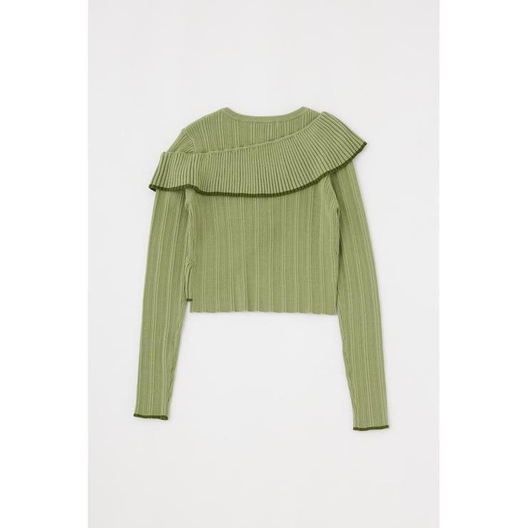 FRONT BUTTON FRILL KNIT トップス | MOUSSY OUTLET | 詳細画像18 