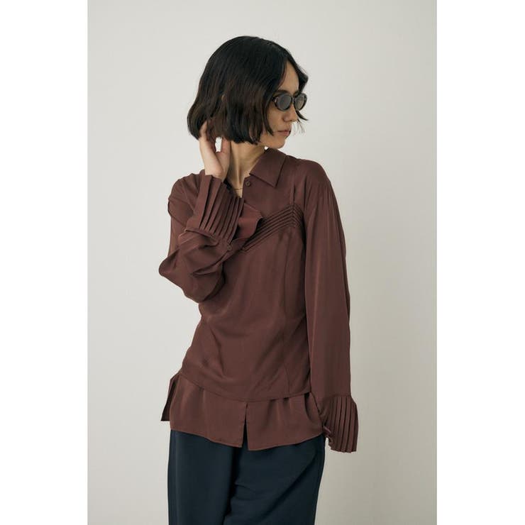 サテンシャツ リサイクルポリエステル×レーヨン素材 | MOUSSY OUTLET | 詳細画像5 