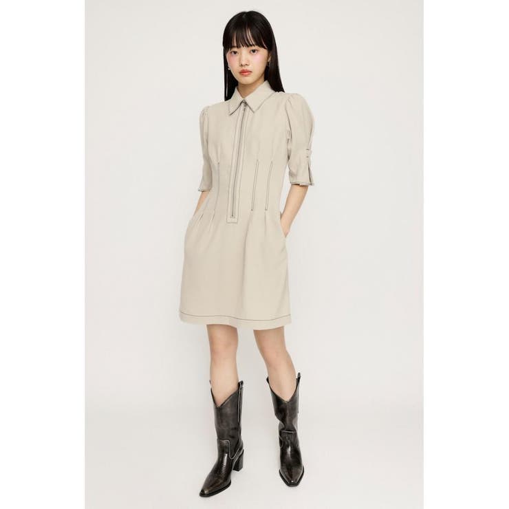 FRONT ZIP TUCK ショートワンピース | SLY OUTLET | 詳細画像2 