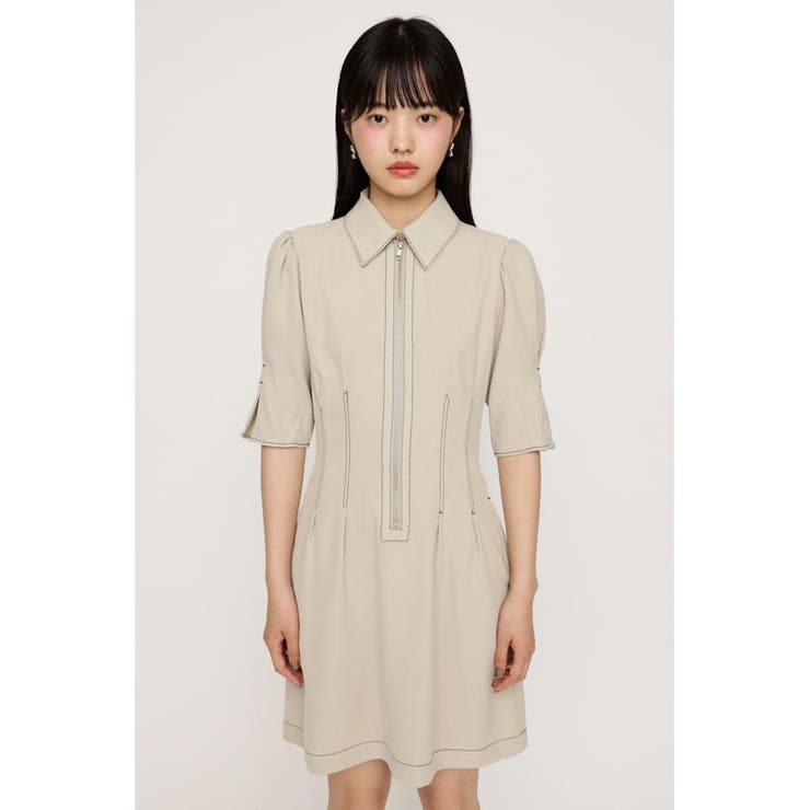 FRONT ZIP TUCK ショートワンピース | SLY OUTLET | 詳細画像5 