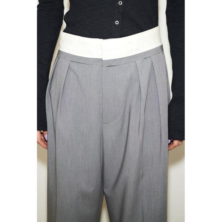 WAIST FOLD MANISH トラウザー | SLY OUTLET | 詳細画像20 