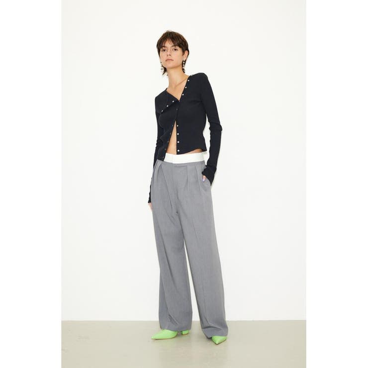 WAIST FOLD MANISH トラウザー | SLY OUTLET | 詳細画像11 