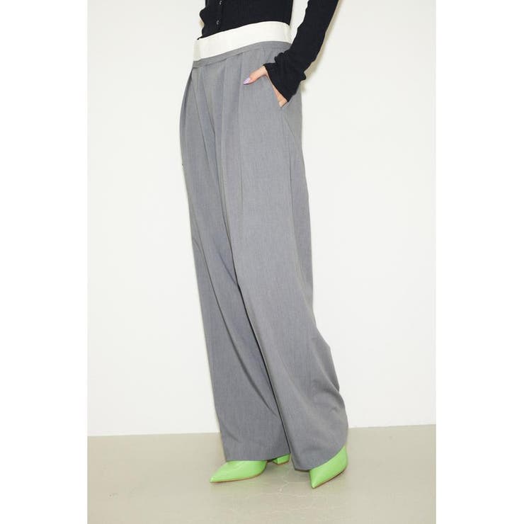 WAIST FOLD MANISH トラウザー | SLY OUTLET | 詳細画像14 