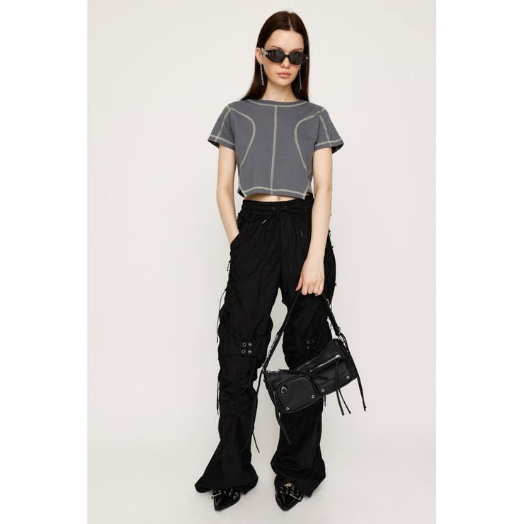 BI COLOR STITCH CROP Tシャツ | SLY OUTLET | 詳細画像6 