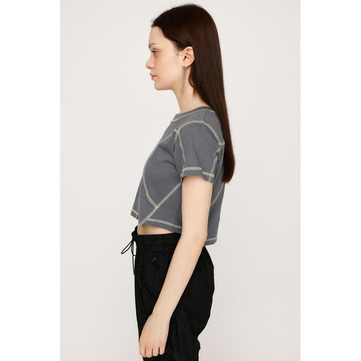BI COLOR STITCH CROP Tシャツ | SLY OUTLET | 詳細画像11 