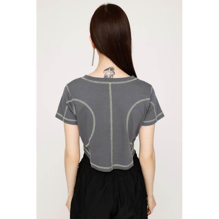 BI COLOR STITCH CROP Tシャツ | SLY OUTLET | 詳細画像12 