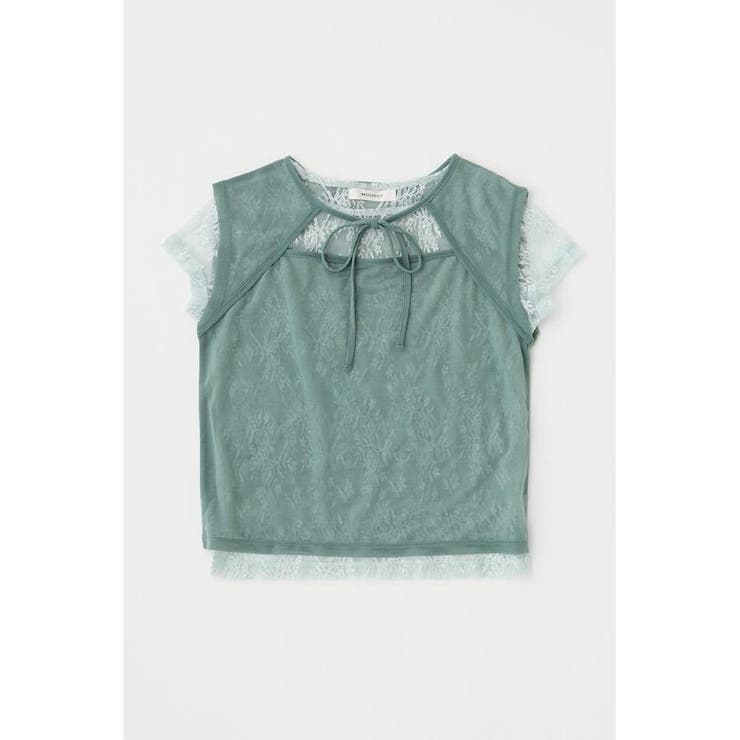 LACE LAYERED OPEN NECK トップス | MOUSSY OUTLET | 詳細画像22 