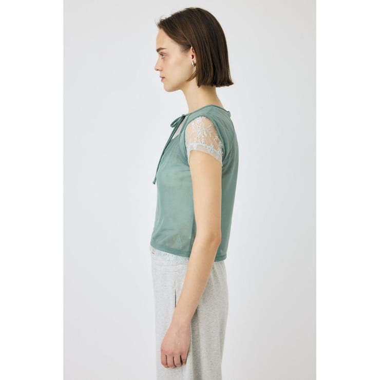 LACE LAYERED OPEN NECK トップス | MOUSSY OUTLET | 詳細画像17 