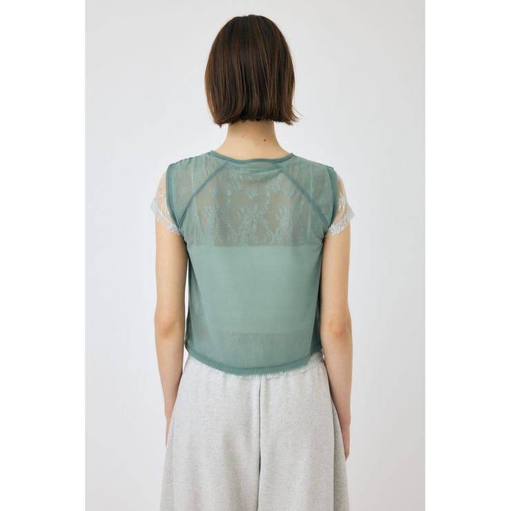LACE LAYERED OPEN NECK トップス | MOUSSY OUTLET | 詳細画像18 