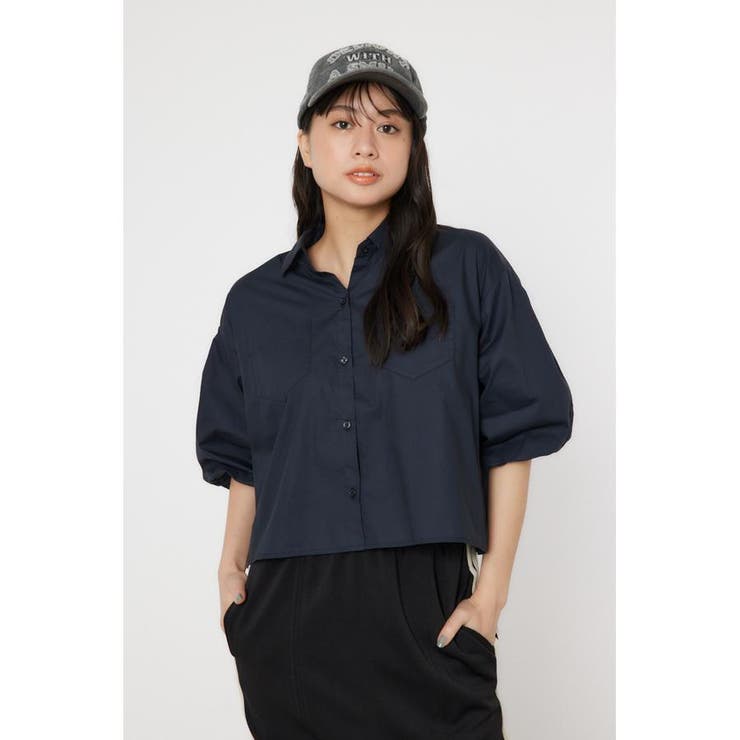 BLK | バルーンスリーブショートシャツ | RODEO CROWNS WIDE BOWL