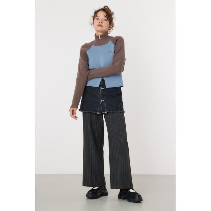 デニムスカート レイヤード スラックス | RODEO CROWNS WIDE BOWL | 詳細画像3 