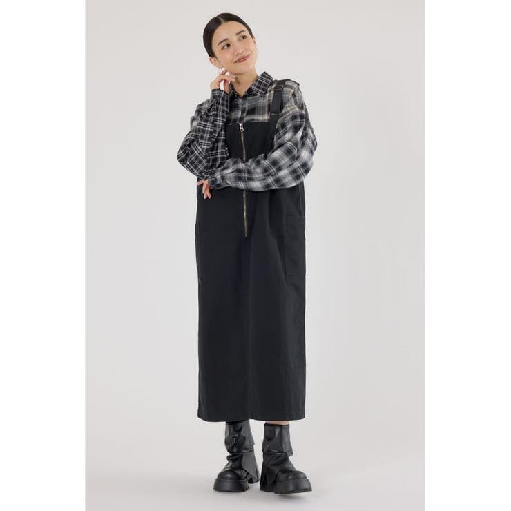 フロントジップジャンパースカート | RODEO CROWNS WIDE BOWL | 詳細画像1 