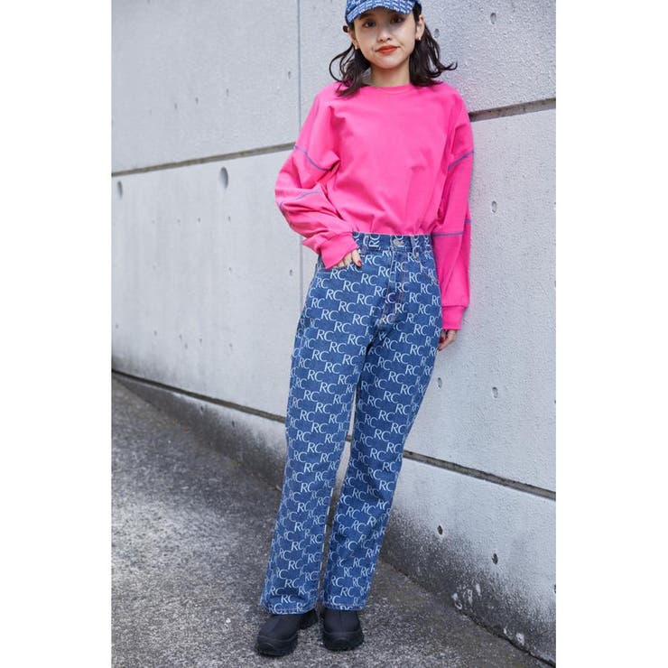BLU | （WEB限定）MG LOGO FLARE DENIM | RODEO CROWNS WIDE BOWL