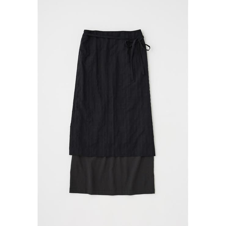 BLK | シアーチェックエプロンスカート オーガニックコットン使用 | MOUSSY OUTLET