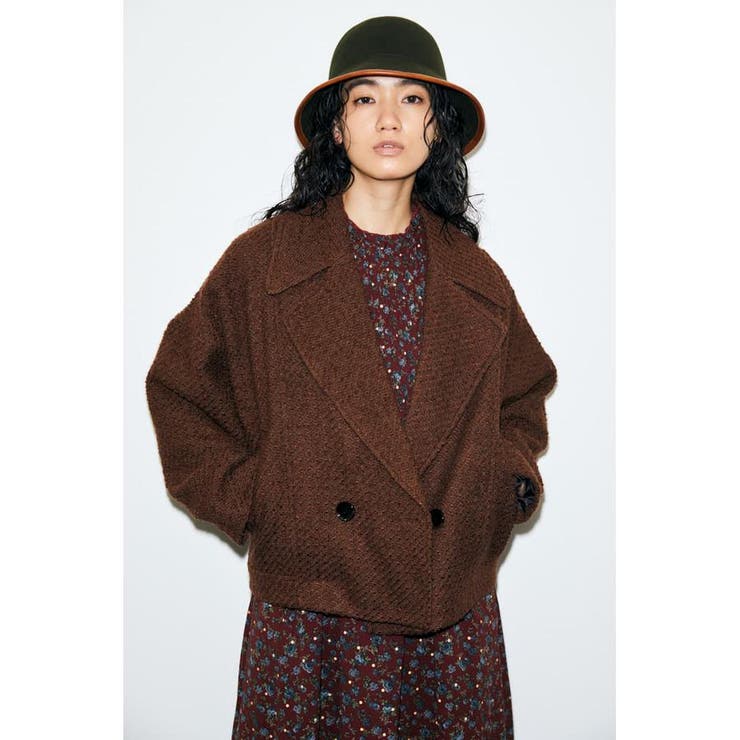 BIG COLLAR TWEED ジャケット[品番：BJLW0019774]｜MOUSSY OUTLET