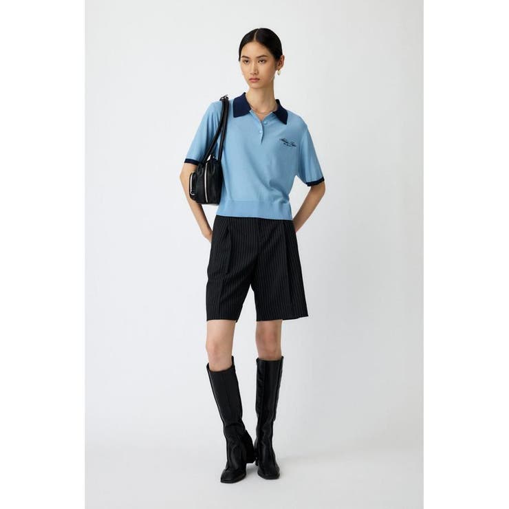 HALF SLEEVE ニットポロ | MOUSSY OUTLET | 詳細画像3 