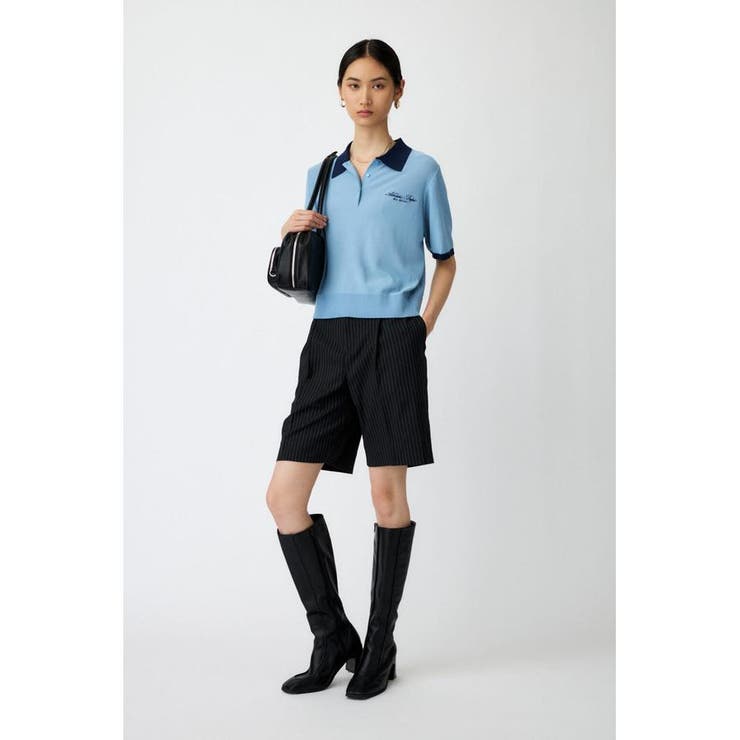 HALF SLEEVE ニットポロ | MOUSSY OUTLET | 詳細画像4 