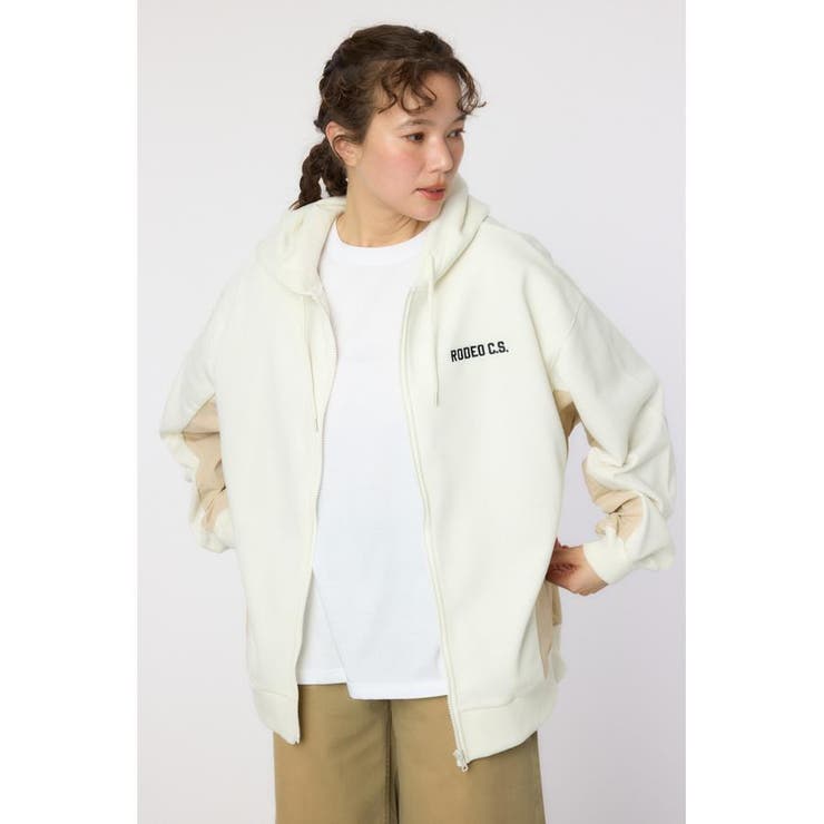 ナイロンアップリケロゴZIPパーカー | RODEO CROWNS WIDE BOWL | 詳細画像3 