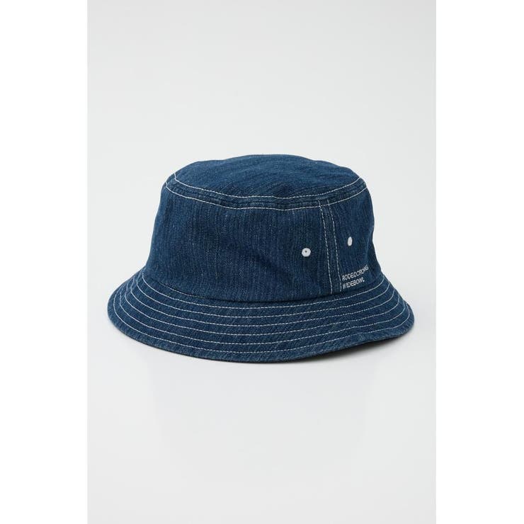 NVY | washed-denim bucket HAT | RODEO CROWNS WIDE BOWL