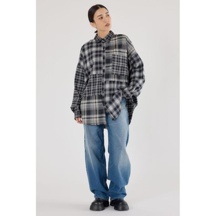 パッチワークチェックシャツ | RODEO CROWNS WIDE BOWL | 詳細画像5 