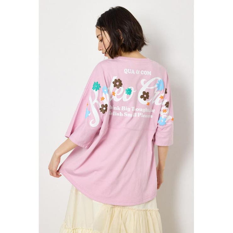 フラワースクリプトロゴ5分袖Tシャツ | RODEO CROWNS WIDE BOWL | 詳細画像26 