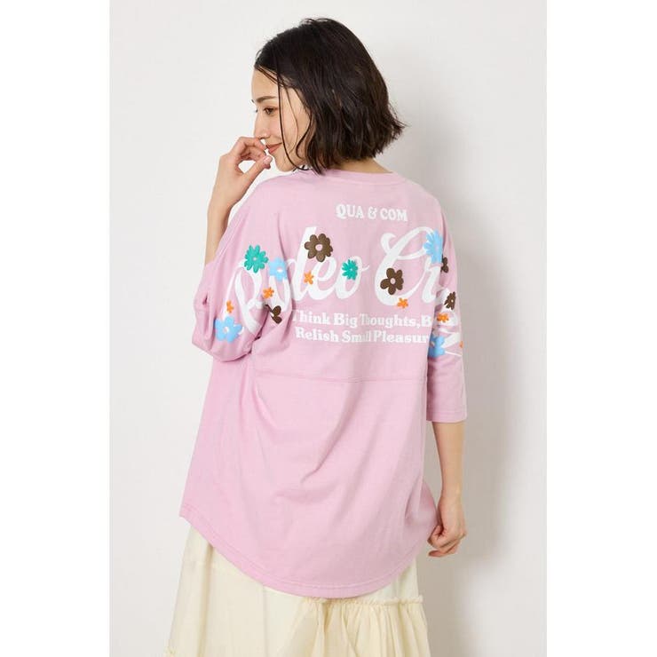 フラワースクリプトロゴ5分袖Tシャツ | RODEO CROWNS WIDE BOWL | 詳細画像27 