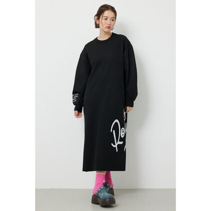 マキシロゴニットワンピース | RODEO CROWNS WIDE BOWL | 詳細画像1 