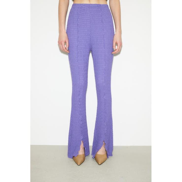 L/PUR1 | STRETCH LACE FLARE パンツ | SLY OUTLET
