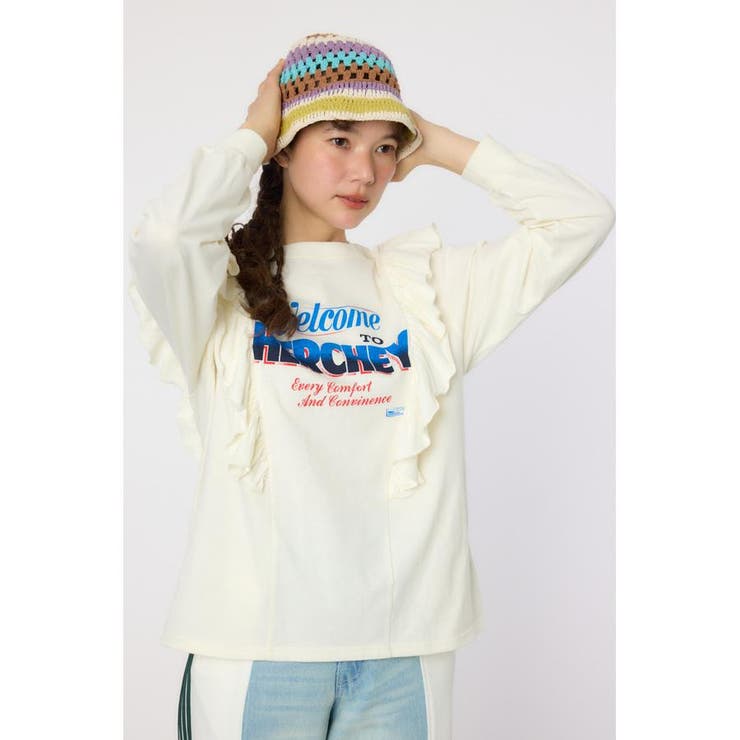 HERCHEYフリル ロングスリーブTシャツ | RODEO CROWNS WIDE BOWL | 詳細画像1 