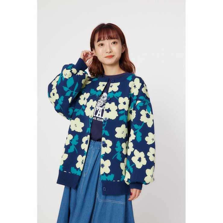 柄NVY5 | A-LIGHT KNIT アソートカーディガン | RODEO CROWNS WIDE BOWL