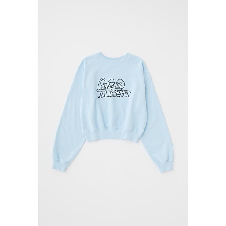 L/BLU1 | LETTERED EMBROIDERY プルオーバー | MOUSSY OUTLET