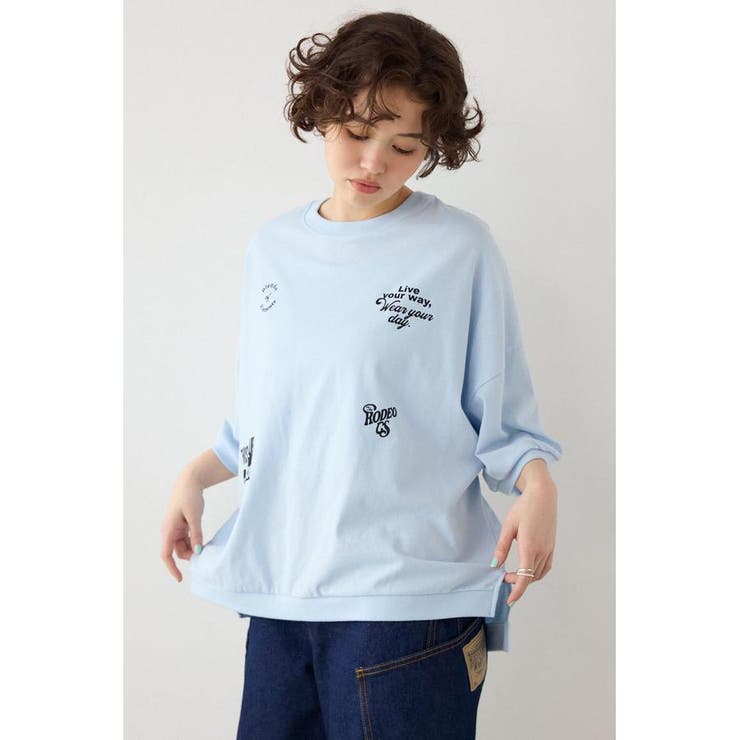 SAX | 発泡マルチロゴビッグトップス | RODEO CROWNS WIDE BOWL