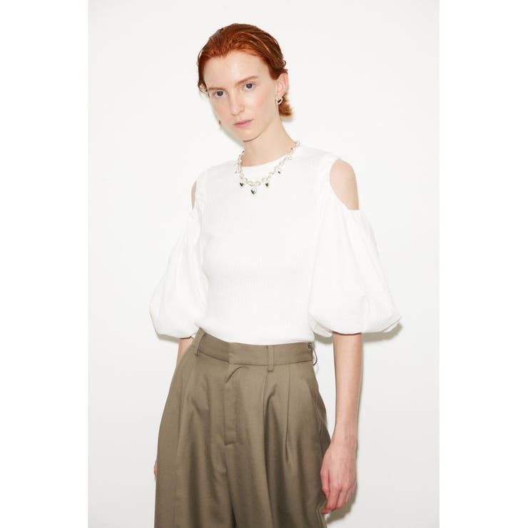 WHT | OPEN SHOULDER トップス | SLY OUTLET