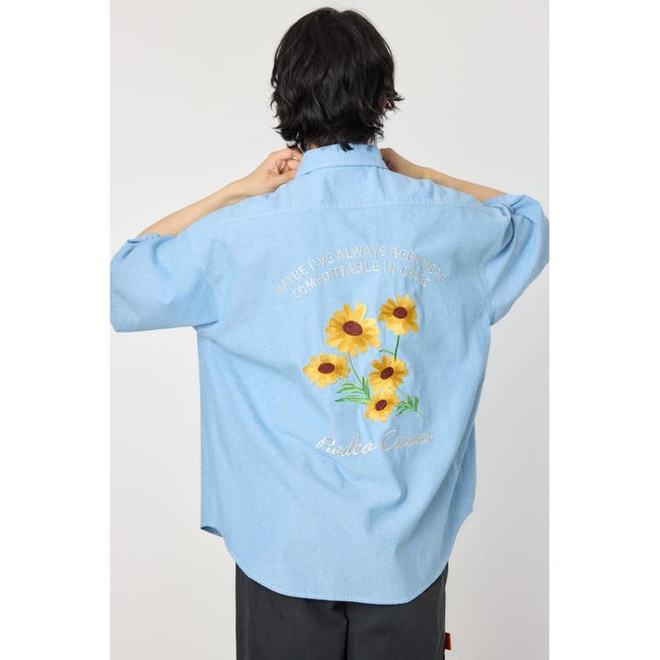 バックフラワーシャンブレーシャツ | RODEO CROWNS WIDE BOWL | 詳細画像9 