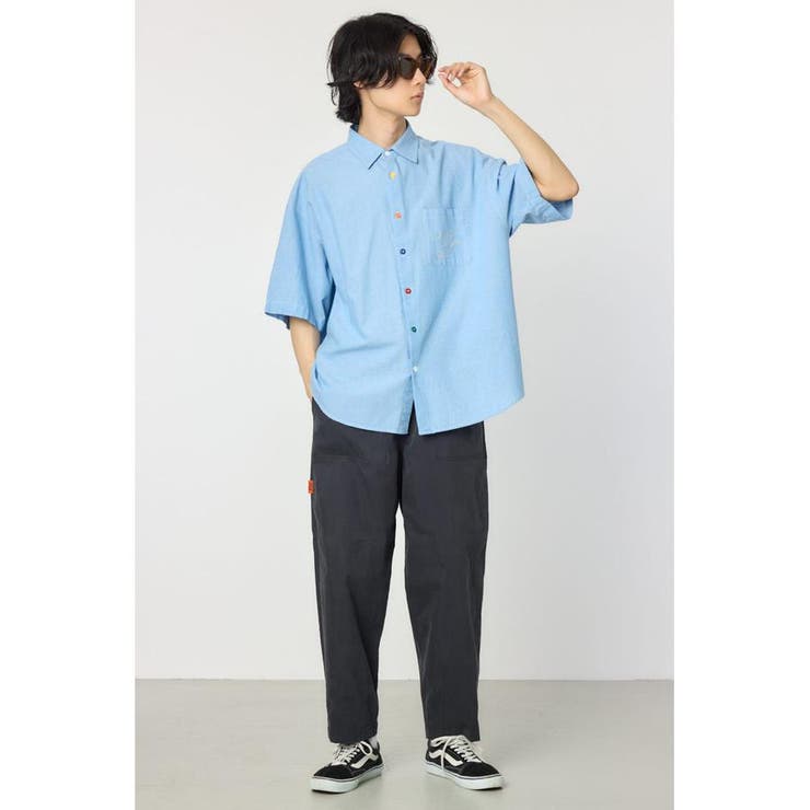 バックフラワーシャンブレーシャツ | RODEO CROWNS WIDE BOWL | 詳細画像13 