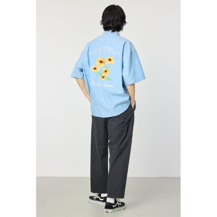 バックフラワーシャンブレーシャツ | RODEO CROWNS WIDE BOWL | 詳細画像15 