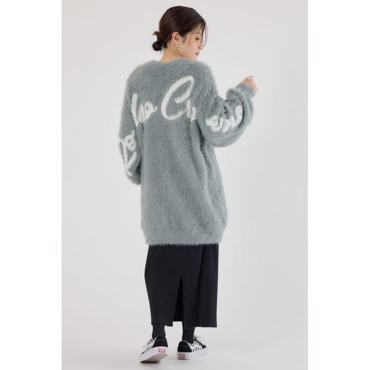 GRY | シャギーロゴニットワンピース | RODEO CROWNS WIDE BOWL