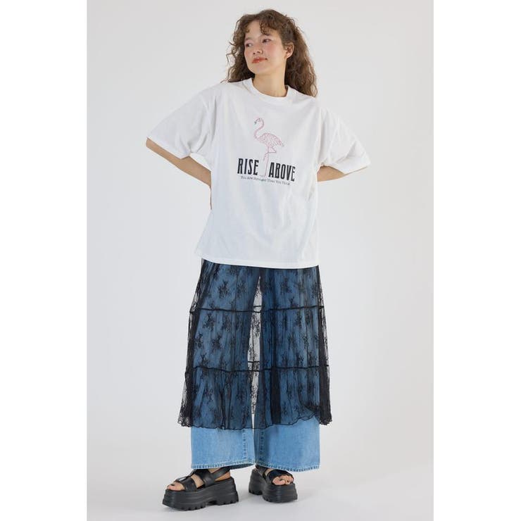 Embroidery motif Tシャツ | RODEO CROWNS WIDE BOWL | 詳細画像5 