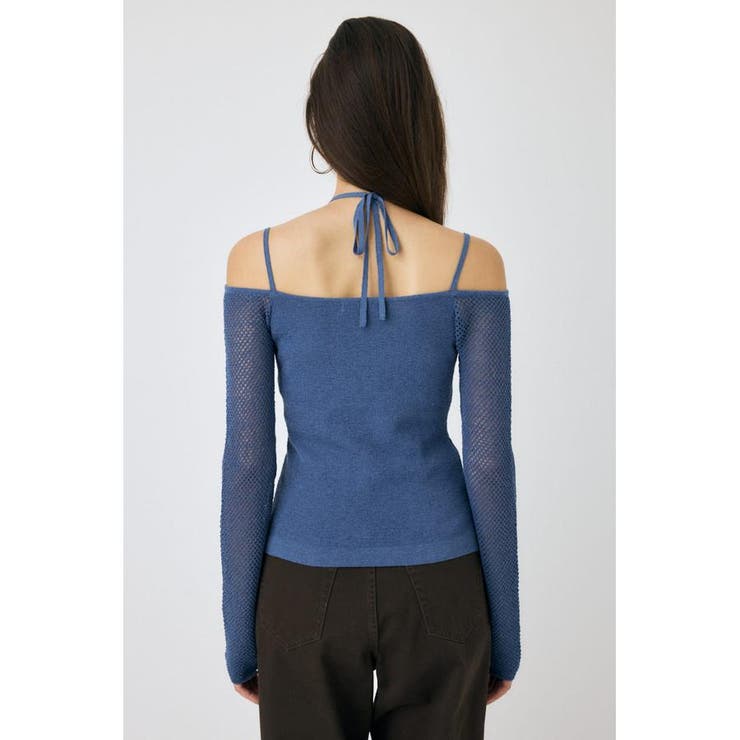 OPEN SHOULDER HALTER ニットトップス | MOUSSY OUTLET | 詳細画像22 