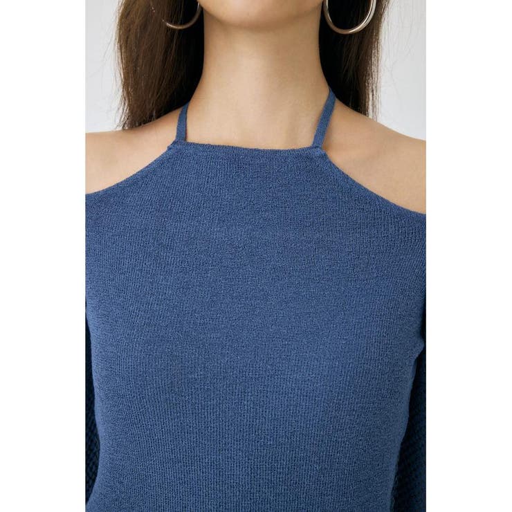 OPEN SHOULDER HALTER ニットトップス | MOUSSY OUTLET | 詳細画像23 